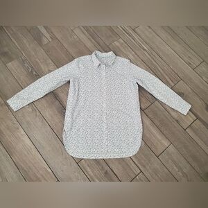 Orvis women’s 100% cotton red blue white floral shirt plus size 14